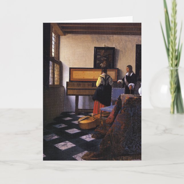 Tarjeta La lección de música (Anverso)