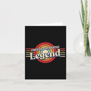 Tarjeta La leyenda del esquí de estilo libre deportes de i