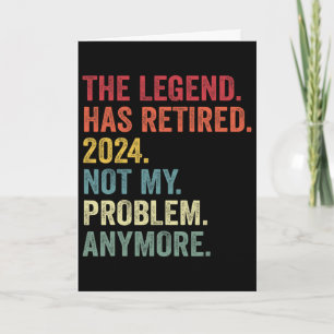 Tarjeta La leyenda se ha retirado No es mi problema Retira