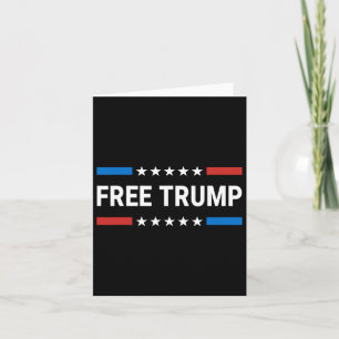 Tarjeta La liberación de Donald Trump el apoyo republicano