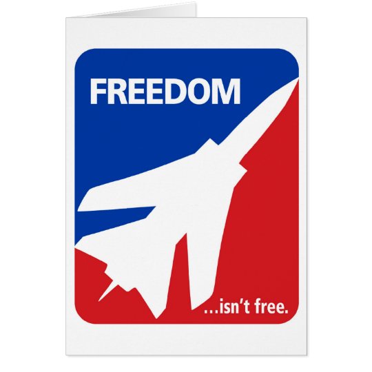 Tarjeta La libertad no es avión de combate libre