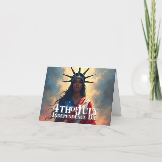 Tarjeta La libertad se reimaginó - Un nuevo rostro de la l (Anverso)