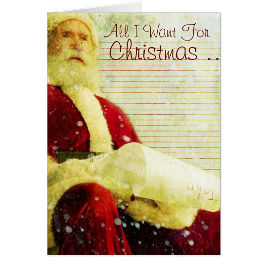 Tarjeta La lista del navidad