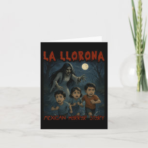 Tarjeta La Llorona Mexicana Espectacular Halloween Español