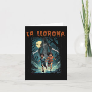 Tarjeta La Llorona Mexicana Impresionante Halloween Dia D