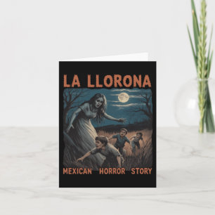 Tarjeta La Llorona Mexicana Impresionante Halloween Españo