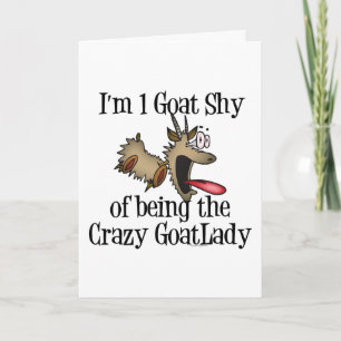 Tarjeta La loca dama de cabra GetYerGoat