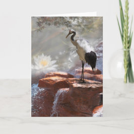 Tarjeta La "longevidad" de la grúa japonesa