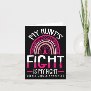 Tarjeta La lucha contra el cáncer de mama en mi lucha fue