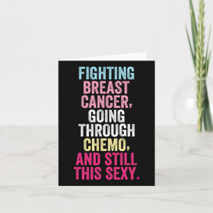 Tarjeta La lucha contra el cáncer de mama sigue siendo un