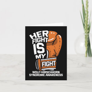 Tarjeta La Lucha Contra El Síndrome De Wolf-hirschhorn Wha