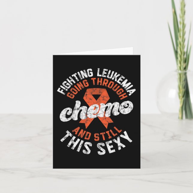 Tarjeta La Lucha Contra La Leucemia Que Se Produce A Travé (Anverso)