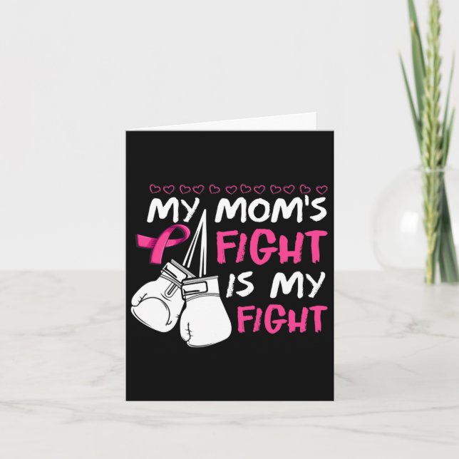 Tarjeta La lucha de las madres es mi lucha contra el cánce (Anverso)