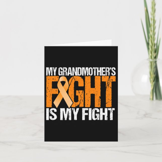Tarjeta La lucha de mi abuela es mi lucha contra la leucem (Anverso)