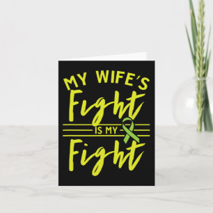 Tarjeta La lucha de mi esposa es conciencia de mi enfermed
