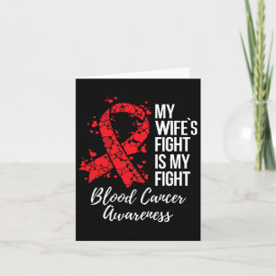 Tarjeta La lucha de mi esposa es mi lucha contra el cáncer