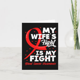 Tarjeta La lucha de mi esposa es mi lucha contra el cáncer