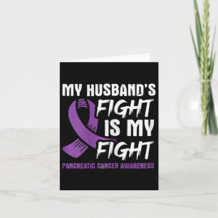 Tarjeta La lucha de mi esposo es mi lucha contra el cáncer