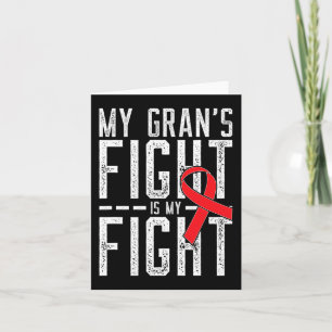 Tarjeta La lucha de mi Gran es contra el cáncer de sangre