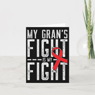 Tarjeta La lucha de mi Gran es contra el cáncer de sangre