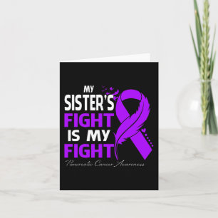 Tarjeta La lucha de mi hermana contra el cáncer de páncrea