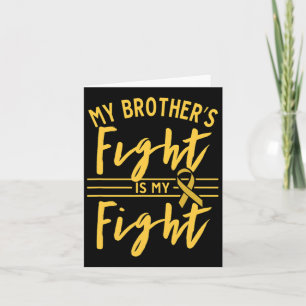 Tarjeta La lucha de mi hermano contra el cáncer infantil