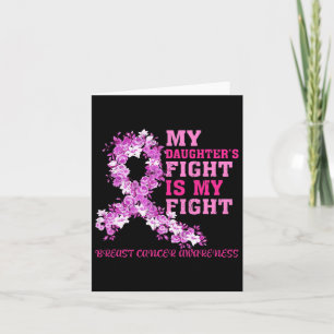 Tarjeta La lucha de mi hija es contra el cáncer de mama