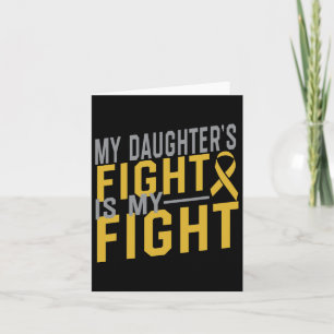 Tarjeta La lucha de mi hija es contra el cáncer infantil