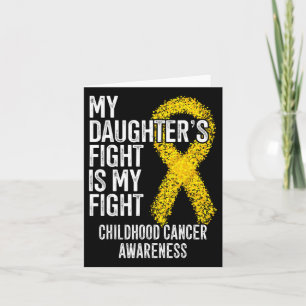 Tarjeta La lucha de mi hija es contra el cáncer infantil