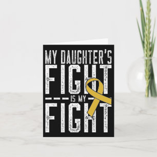 Tarjeta La lucha de mi hija es contra el cáncer infantil