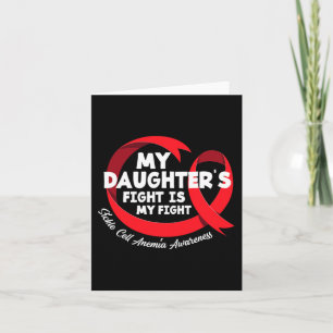 Tarjeta La lucha de mi hija es la anemia falciforme