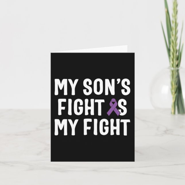 Tarjeta La lucha de mi hijo es consciente de mi lucha cont (Anverso)