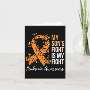 Tarjeta La lucha de mi hijo es mi lucha contra la leucemia