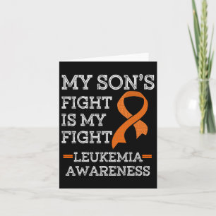 Tarjeta La lucha de mi hijo es mi lucha contra la leucemia