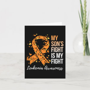 Tarjeta La lucha de mi hijo es mi lucha contra la leucemia