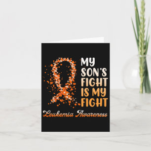 Tarjeta La lucha de mi hijo es mi lucha contra la leucemia