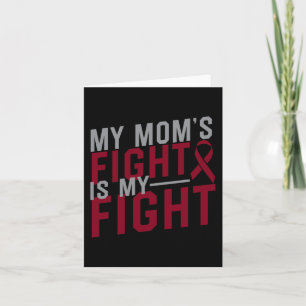 Tarjeta La lucha de mi mamá es la guerra de anemia falcifo