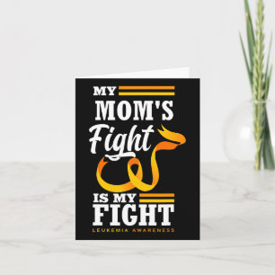 Tarjeta La lucha de mi mamá es leucemia de mi hija