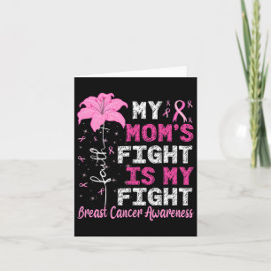 Tarjeta La lucha de mi mamá es mi lucha contra el cáncer d
