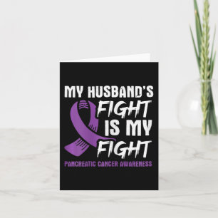 Tarjeta La lucha de mi marido es mi lucha contra el cáncer