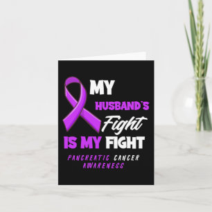 Tarjeta La lucha de mi marido es mi lucha contra el cáncer