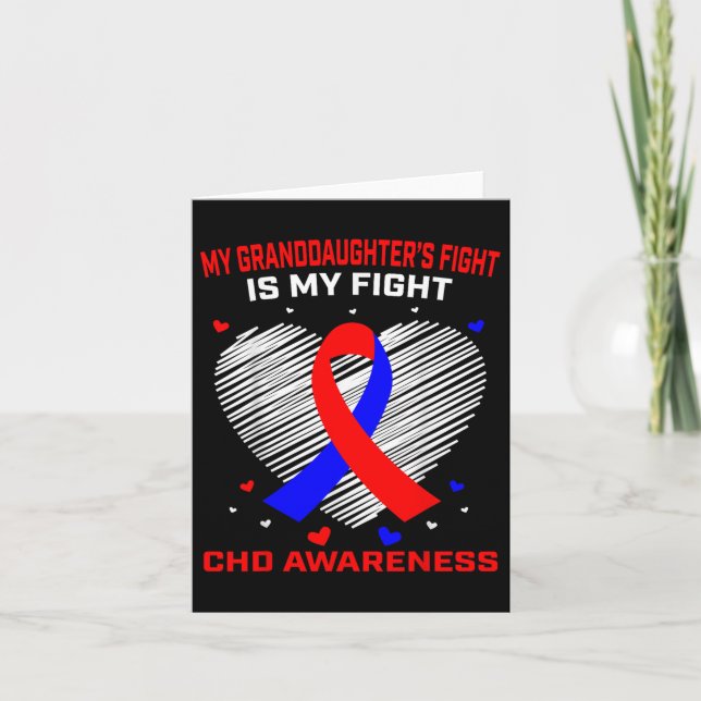 Tarjeta La lucha de mi nieta es mi lucha Conciencia de Chd (Anverso)