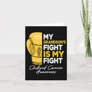 Tarjeta La lucha de mi nieto es mi lucha contra el cáncer 