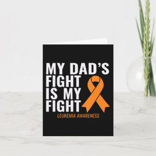 Tarjeta La lucha de mi papá es la conciencia de la leucemi