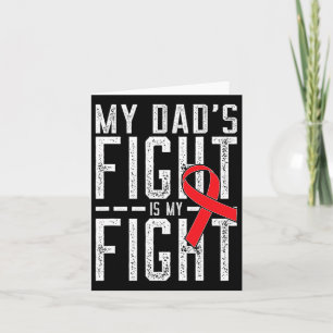 Tarjeta La lucha de mi papá es la conciencia del cáncer de