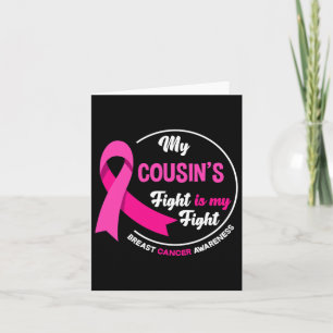 Tarjeta La lucha de mi primo contra el cáncer de mama