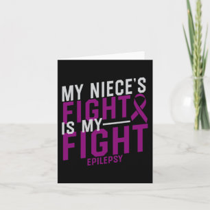 Tarjeta La lucha de mi sobrina es conciencia de la epileps