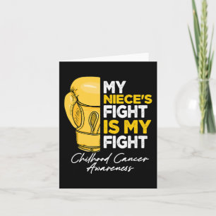 Tarjeta La lucha de mi sobrina es contra el cáncer infanti