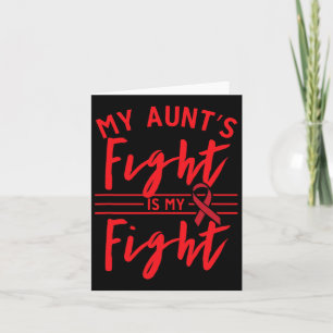 Tarjeta La lucha de mi tía es mi lucha contra el cáncer de