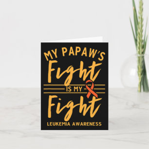 Tarjeta La lucha de Papaw es mi lucha Concienciación sobre